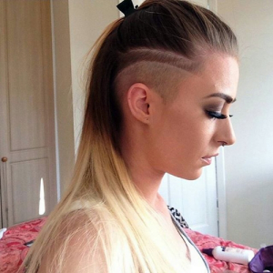 long hair undercut