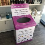 Share The Dignity Collection Bin