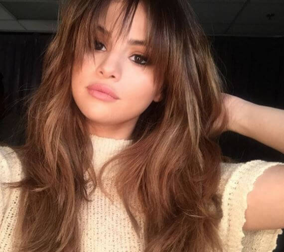 Selena Gomez Hair fringe