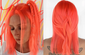 these pinky orange tones make for the perfect shade of peach