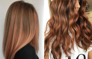 Getting peachy highlights helps you stay on track with the peachy hair colours trend