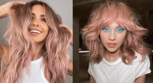 Pink pastel streaks is the latest spring 2022 hair trends