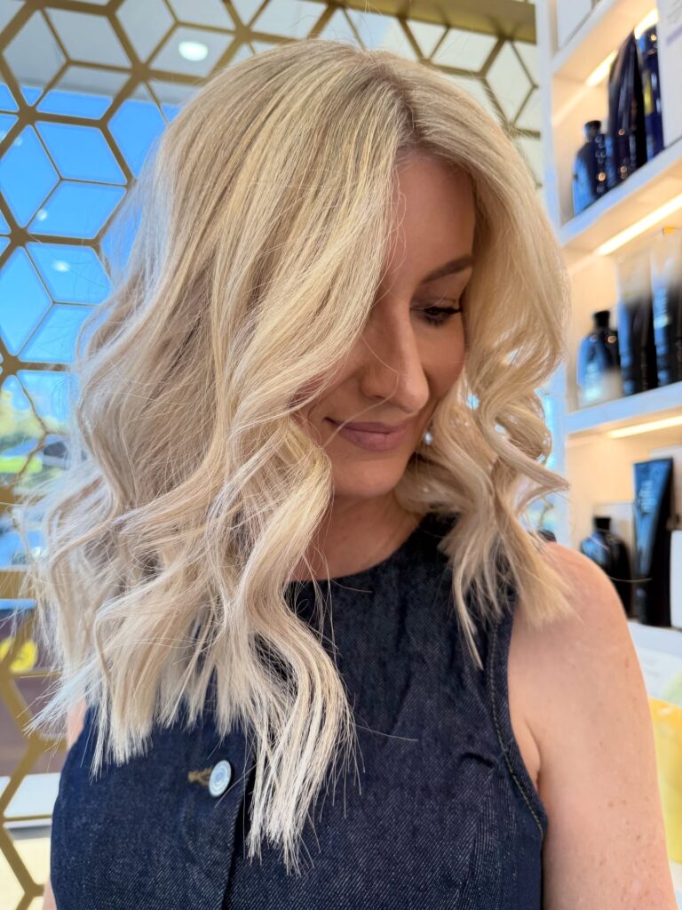 Buttercream blonde hair by Hannah at Epic Hair Designs